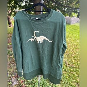 Latched mama dinosaur sweatshirt